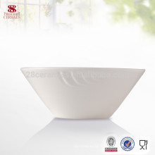 Produits d&#39;hôtel plaine blanc ensemble de dîner blanc porcelaine bol ensemble